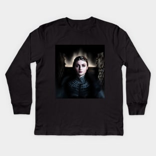 Queen in the North Kids Long Sleeve T-Shirt